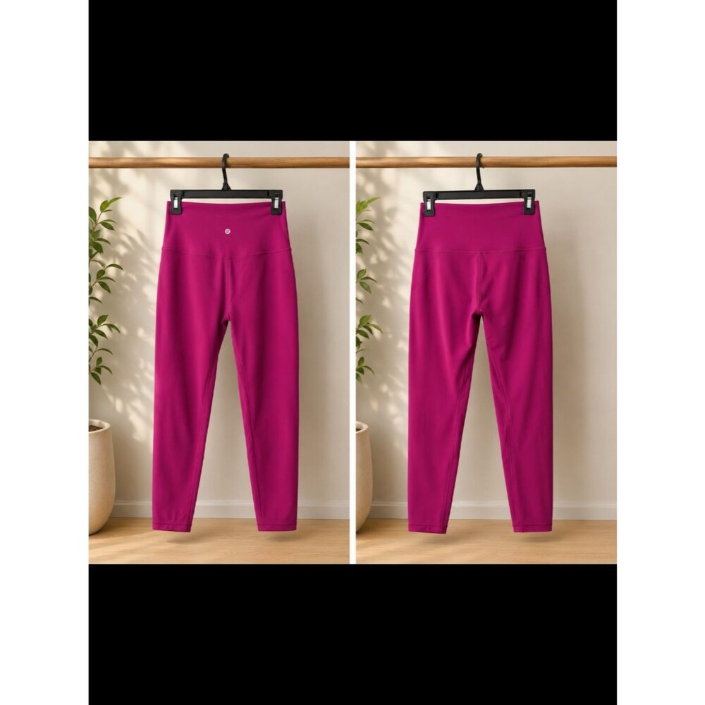 lululemon athletica High-Rise Cropped Leggings in Magenta 23” inseam size 6